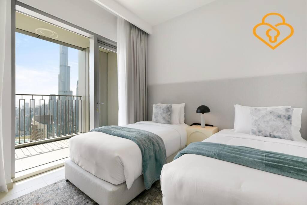 Downtown Views 3 Bedroom W Nanny Full Burj Khalifa View Connected To Dubai Mall ภายนอก รูปภาพ